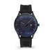 Police Laser Black Multi Dial Black Silicone Strap Watch