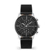 Police Barter SS Multi Dial Black Leather Strap Watch
