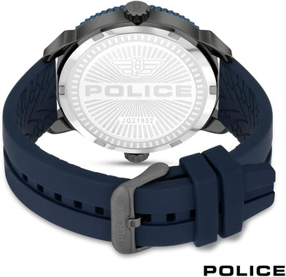 Police Ray Gun Multi Dial Grey Silicone Strap Watch