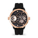 Police Ray Black/RGP Multi Dial Black Silicone Strap Watch