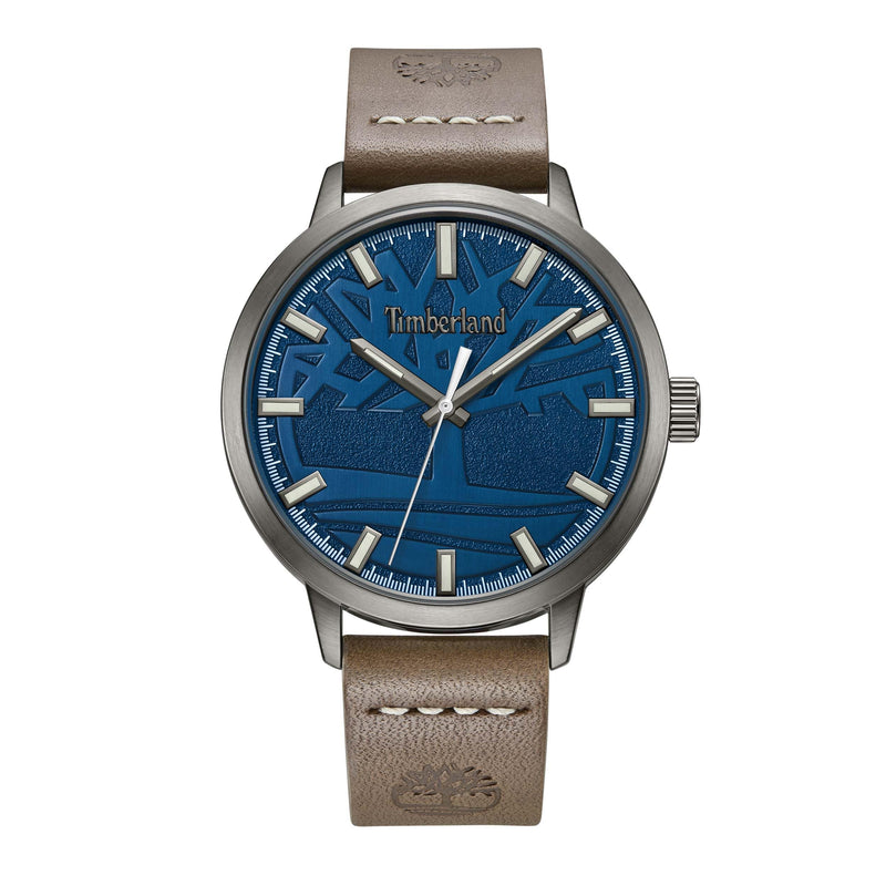 Timberland Goffstown Gun Brown Leather Strap 3ATM Watch