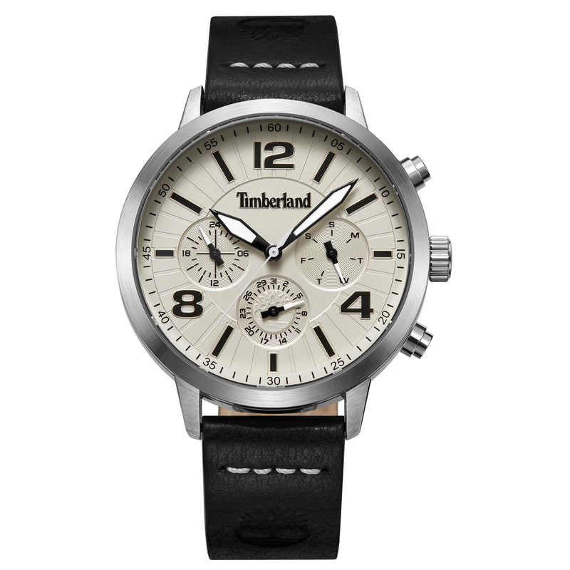Timberland Louden Black Leather Strap 3ATM Watch
