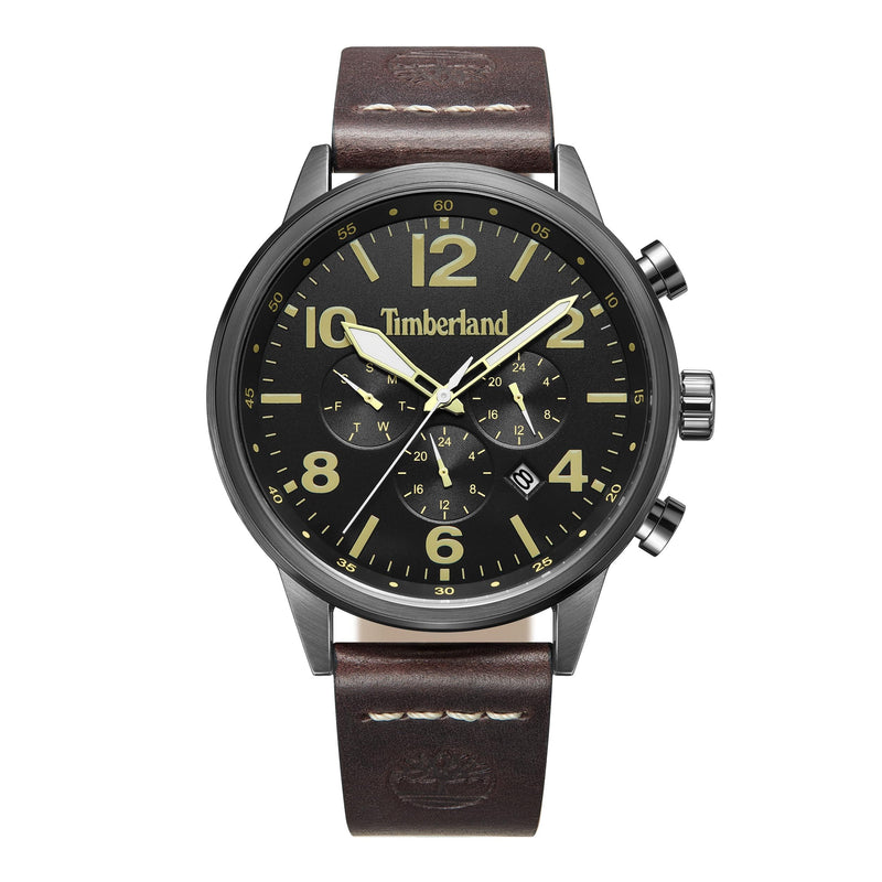 Timberland Myrtle Dark Brown Leather Strap 3ATM Watch
