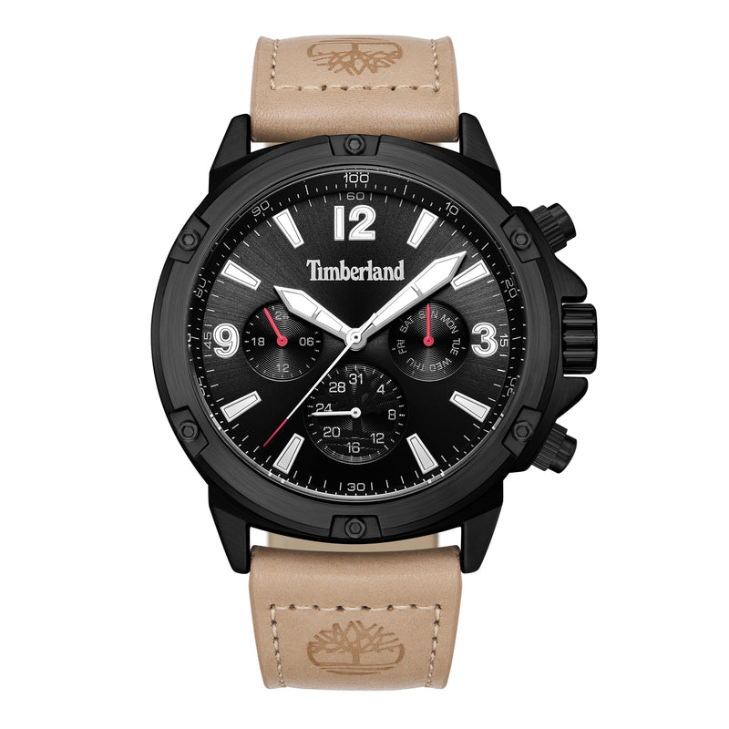 Timberland Pohenengamook-Z Brown Leather Strap 3ATM Watch