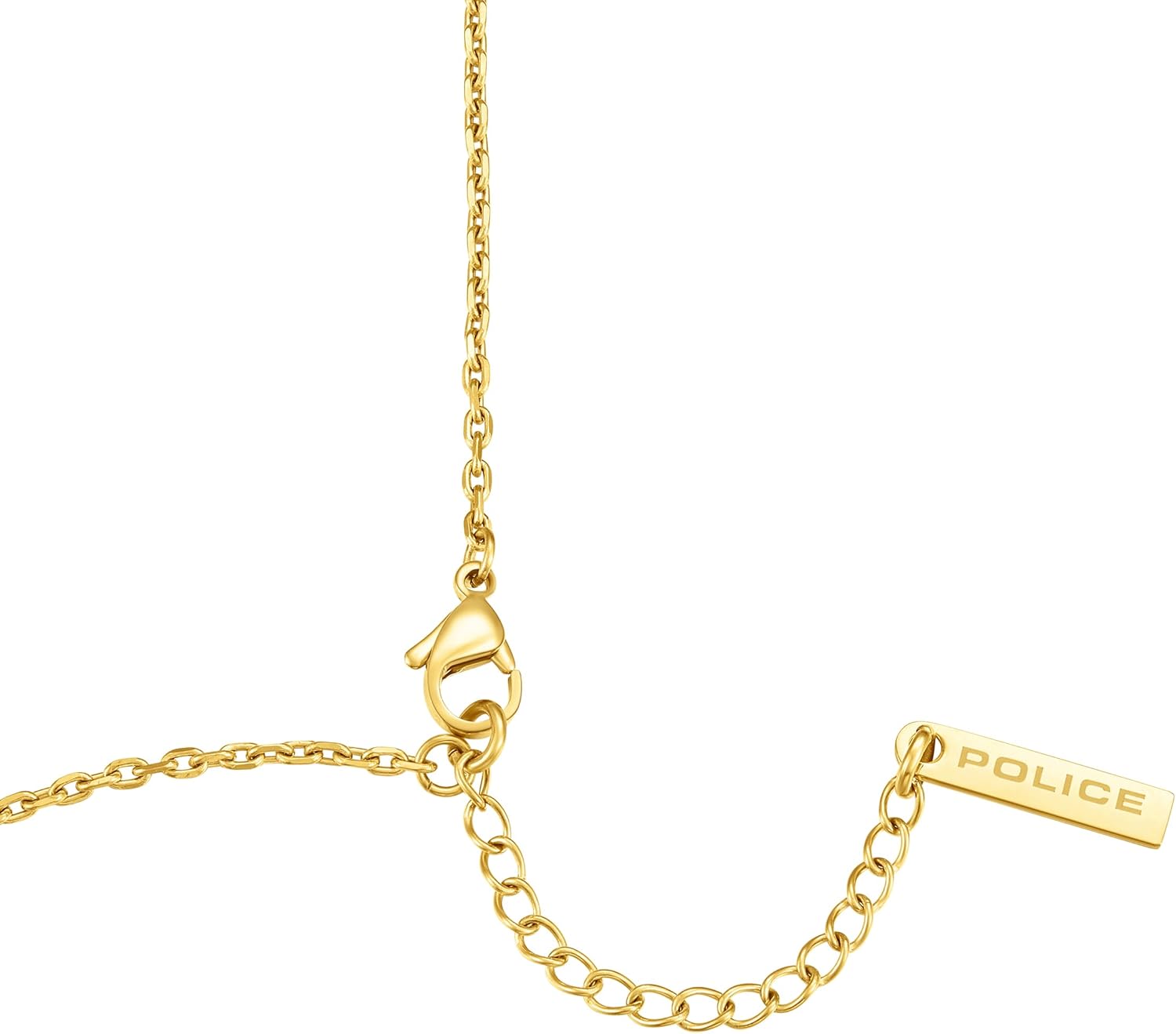 Police Men's Tacoma II Stainless Steel Gold Cross Adjustable Pendant Necklace 50cm