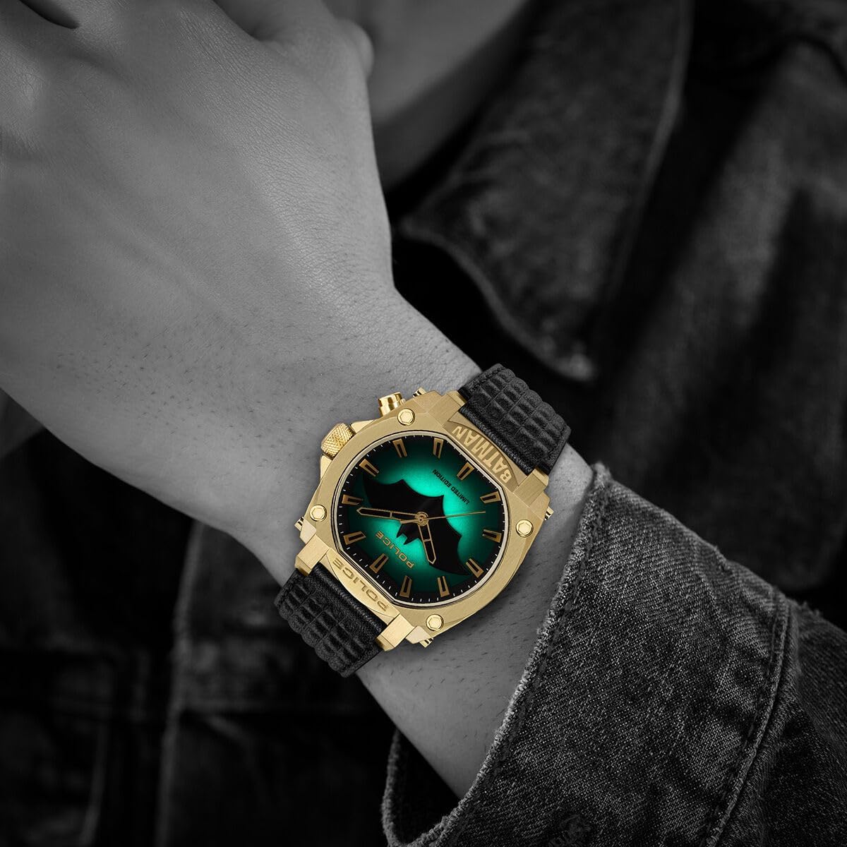 Police Gold Forever Batman Watch