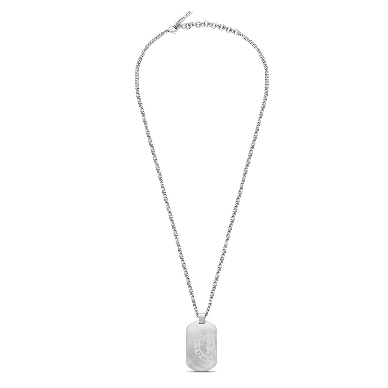 Police Men's Pontevedra Stainless Steel Dog tag Chain Necklace