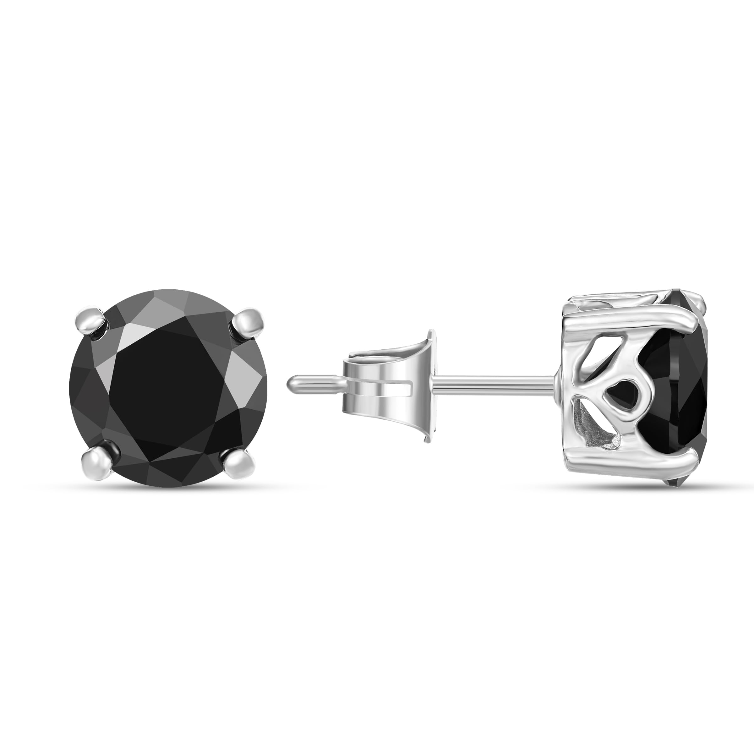 Police Soul Ss Black Stone Stud Earrings