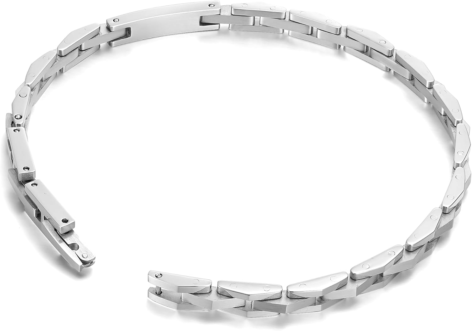Police Men's Coil Stainless Steel Hardware Wing logo Slim Bracelet