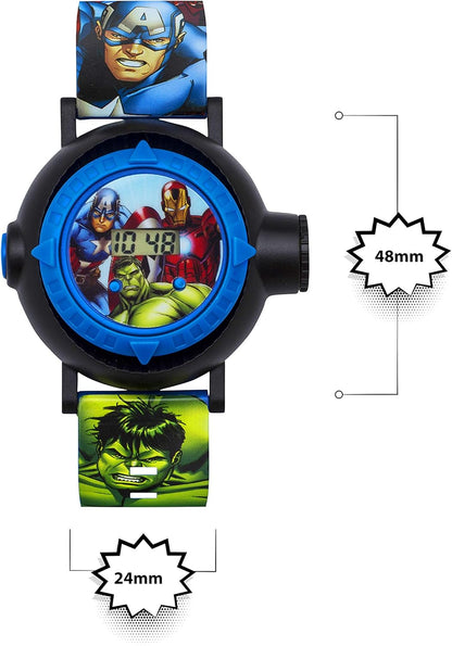 Disney Marvel Avengers Blue Silicon Strap Watch AVG3536