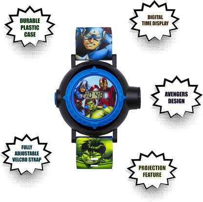 Disney Marvel Avengers Blue Silicon Strap Watch AVG3536