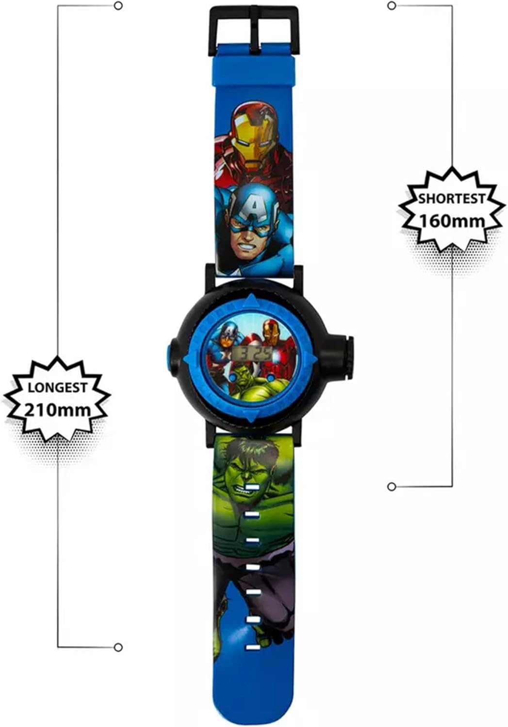 Disney Marvel Avengers Blue Silicon Strap Watch AVG3536