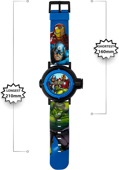 Disney Marvel Avengers Blue Silicon Strap Watch AVG3536