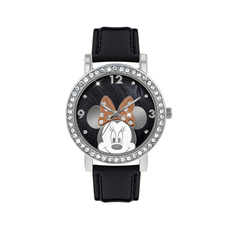 Minnie Mouse Women's Analogue Quartz Watch with Polyurethane Strap - MN1149 (White