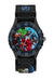 Disney Marvel Avengers Black Printed Fabric Strap Watch AVG5008