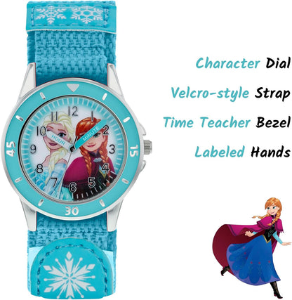 Disney Frozen Blue Fabric Strap Watch FZN5014