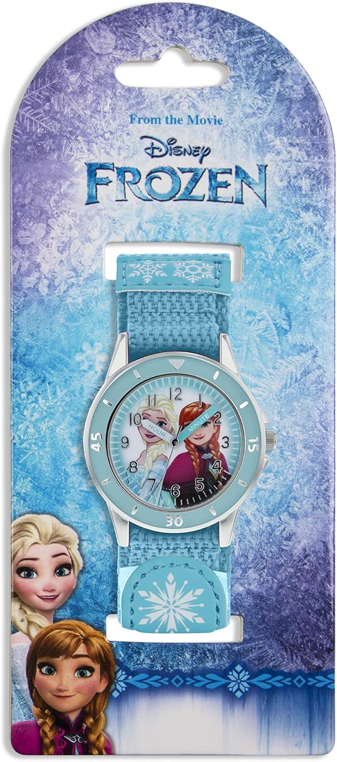 Disney Frozen Blue Fabric Strap Watch FZN5014