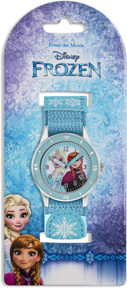 Disney Frozen Blue Fabric Strap Watch FZN5014