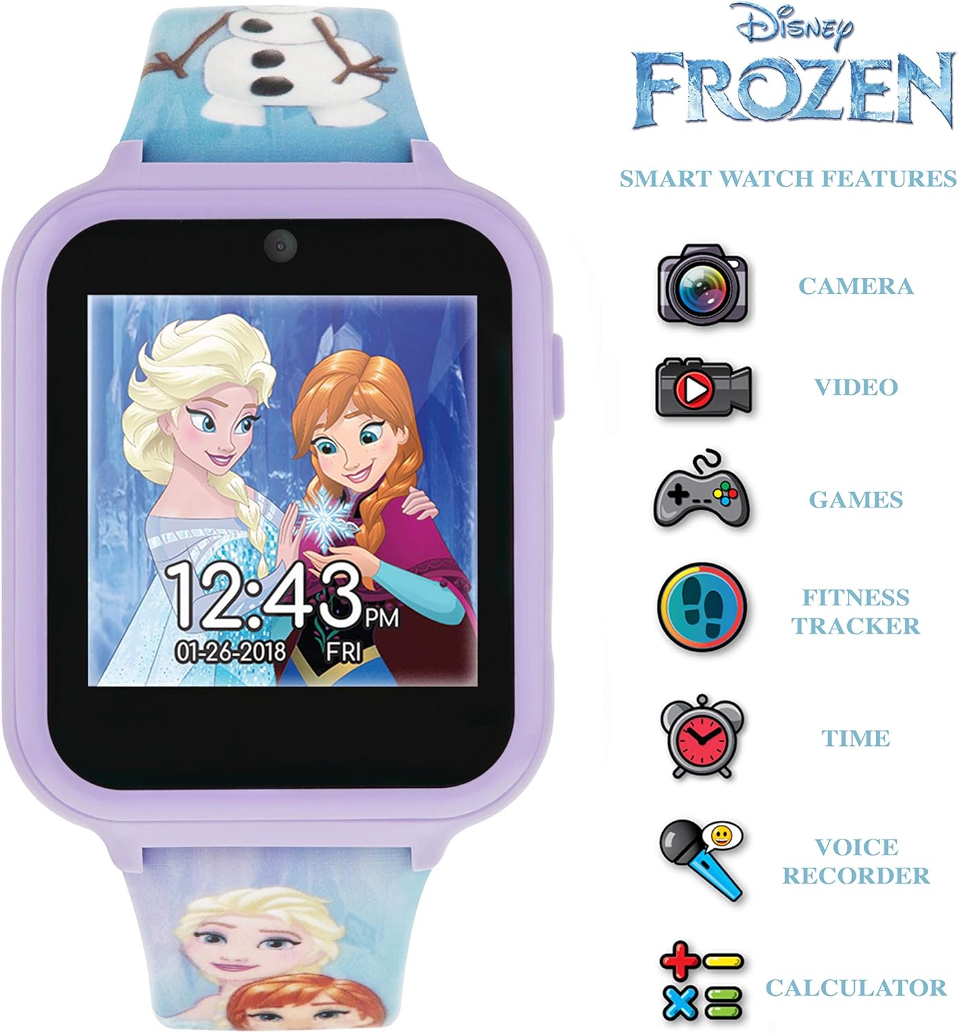Disney Frozen Multicoloured Silicon Strap Watch FZN4151