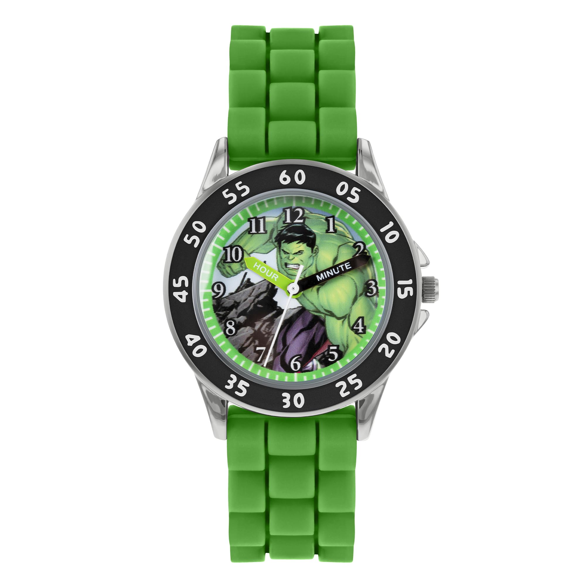 Disney Marvel Avengers Green Silicon Strap Watch AVG9032