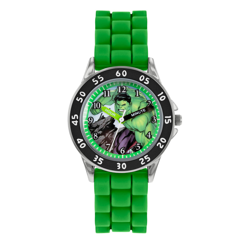 Disney Marvel Avengers Green Silicon Strap Watch AVG9032