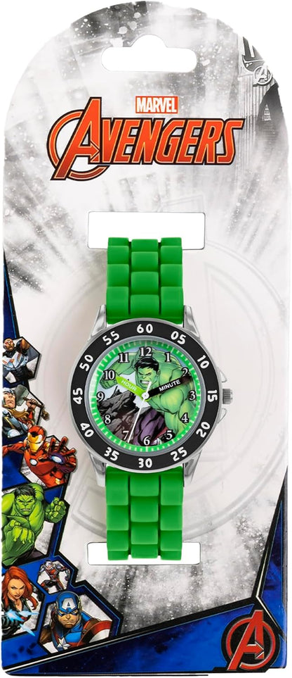 Disney Marvel Avengers Green Silicon Strap Watch AVG9032
