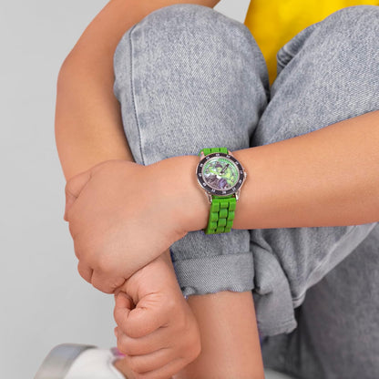 Disney Marvel Avengers Green Silicon Strap Watch AVG9032
