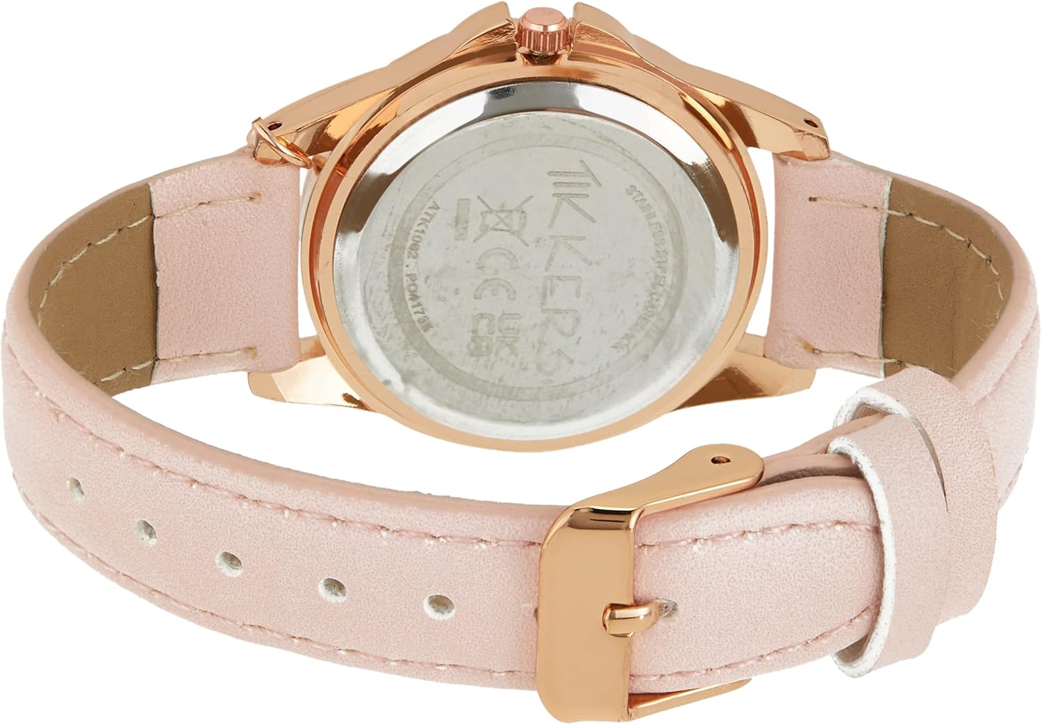 Tikkers Girls PU Strap Pink Glitter Watch, necklace and purse set ATK1062