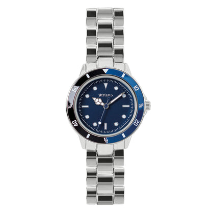Tikkers Boys Silver Metal Bracelet Time Teacher Watch ATK1052