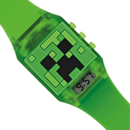 Minecraft Green Silicon Strap Watch MIN4014