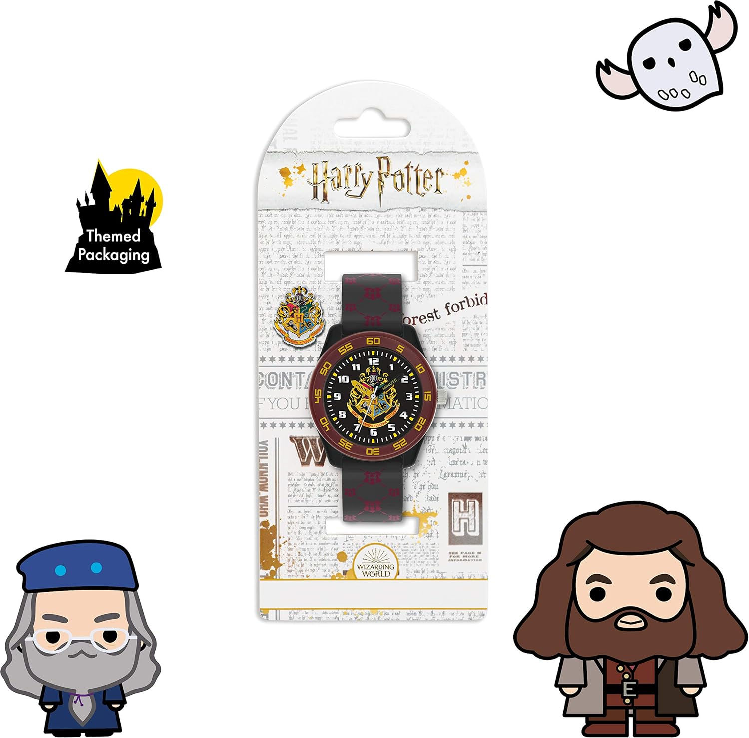Warner Brothers Harry Potter Black/ burgundy Silicon Strap Watch HP9050ARG