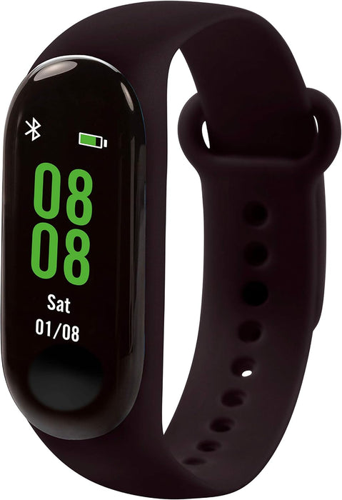 Tikkers Series 1 Black Silicone Strap Activity tracker with colour touch screen and up to 7 day battery life TKS01-0002