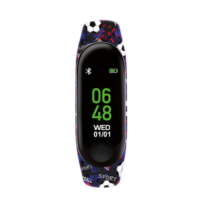 Tikkers Series 1 Printed Black Football Silicone Strap Activity tracker with colour touch screen and up to 7 day battery life TKS01-0006