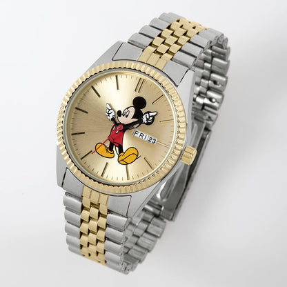 Disney Mickey Mouse Two Tone Bracelet Watch MK8185