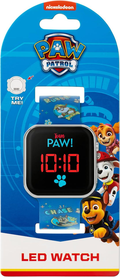 Nickelodeon Paw Patrol Blue Strap LED Watch PAW4345