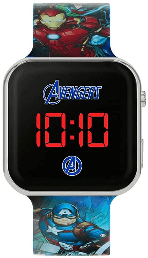 Disney Marvel Avengers Blue Strap LED Watch AVG4706