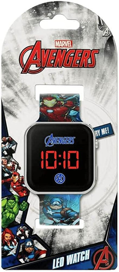 Disney Marvel Avengers Blue Strap LED Watch AVG4706