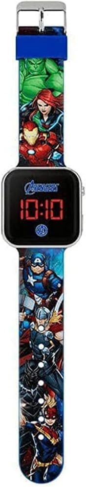 Disney Marvel Avengers Blue Strap LED Watch AVG4706