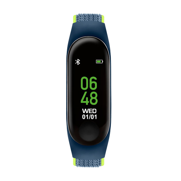 Tikkers Series 1 Blue Canvas Rip Strap  Activity tracker with colour touch screen and up to 7 day battery life TKS01-0012