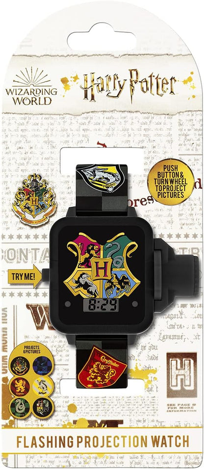 Warner Brothers Harry Potter Black Strap Projection Watch HP4113