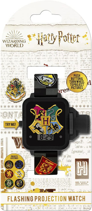 Warner Brothers Harry Potter Black Strap Projection Watch HP4113