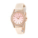 Tikkers Iridescent Strap Rose Gold Stone Set Watch TK0203