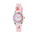 Tikkers Pink Strap Silver Time Teacher Butterfly Watch TK0206