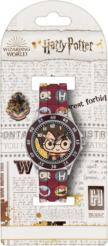 Warner Brothers Harry Potter Brown Printed Time Teacher Strap Watch HP9049