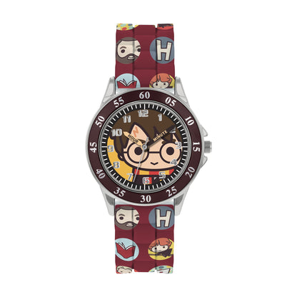 Warner Brothers Harry Potter Brown Printed Time Teacher Strap Watch HP9049