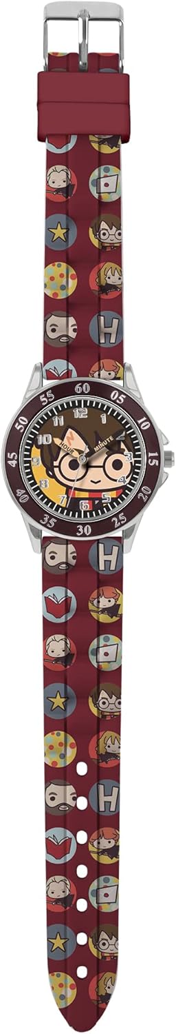 Warner Brothers Harry Potter Brown Printed Time Teacher Strap Watch HP9049