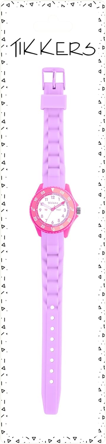 Tikkers Kids Lilac & Pink Silicone Time Teacher Watch ATK1087