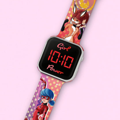 Disney Miraculous Ladybug LED Strap Watch MRC4024