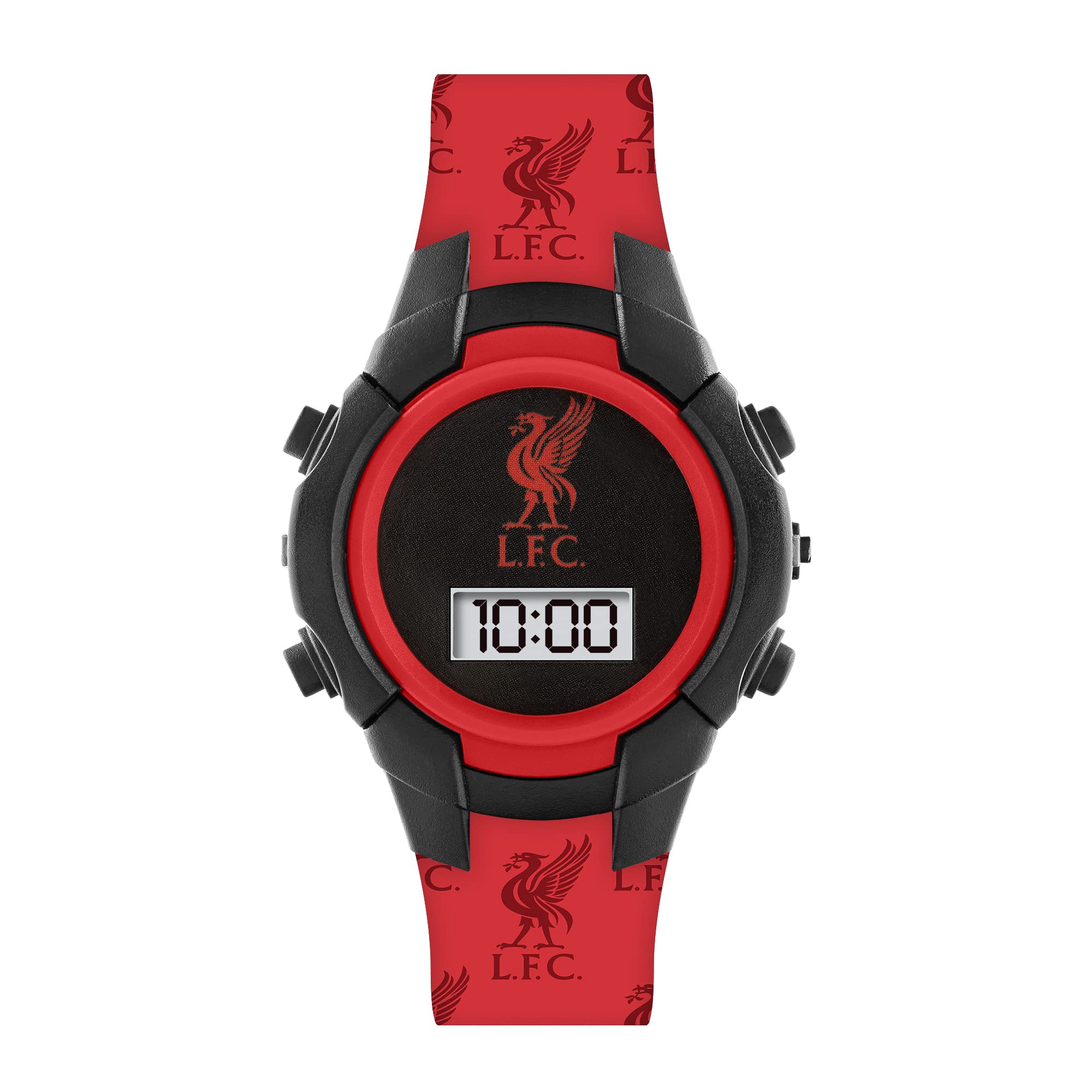 Official Liverpool Football Club Red and Black Flashing Watch LFC4001