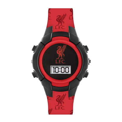 Official Liverpool Football Club Red and Black Flashing Watch LFC4001